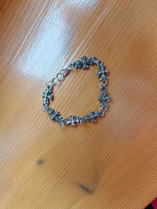 nowa bransoletka w stylu Chrome Hearts srebrna czarna alt opium krzyże cross