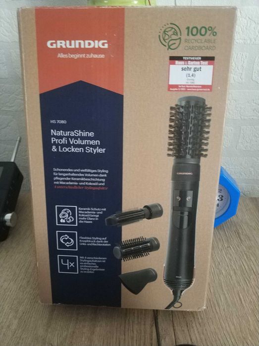 Lokówko Suszarka Obrotowa GRUNDIG NaturaShine HS 7080 dla Kobiet Loki