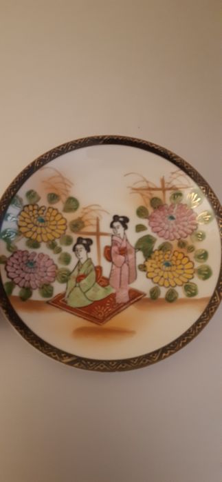 Porcelana Kutani Japońska - Gejsza