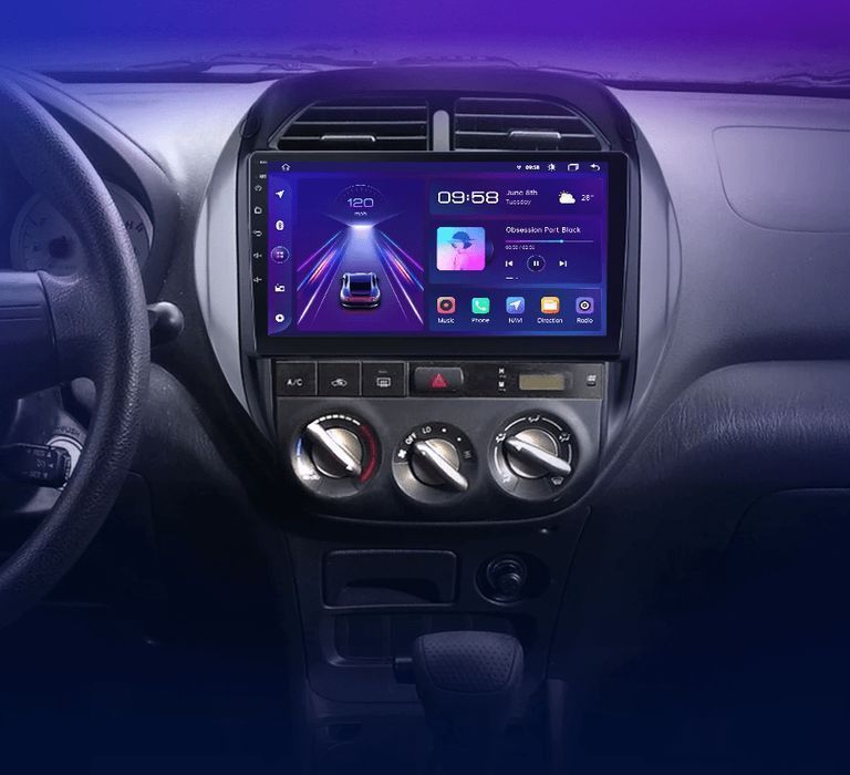 Radio Android 9” CarPlay Android Auto – Toyota RAV4 2003–2005 PL