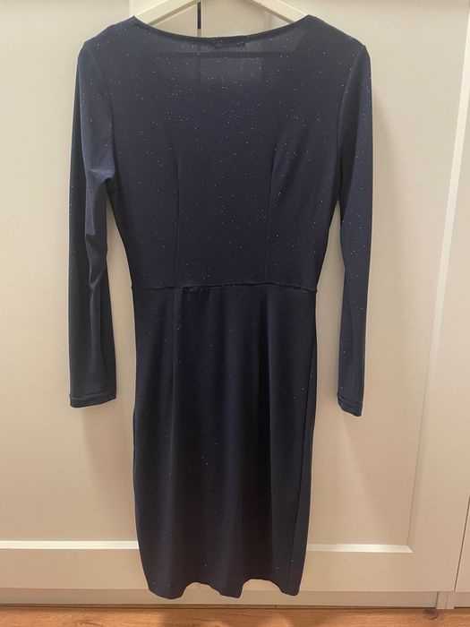 Sukienka krótka z brokatem