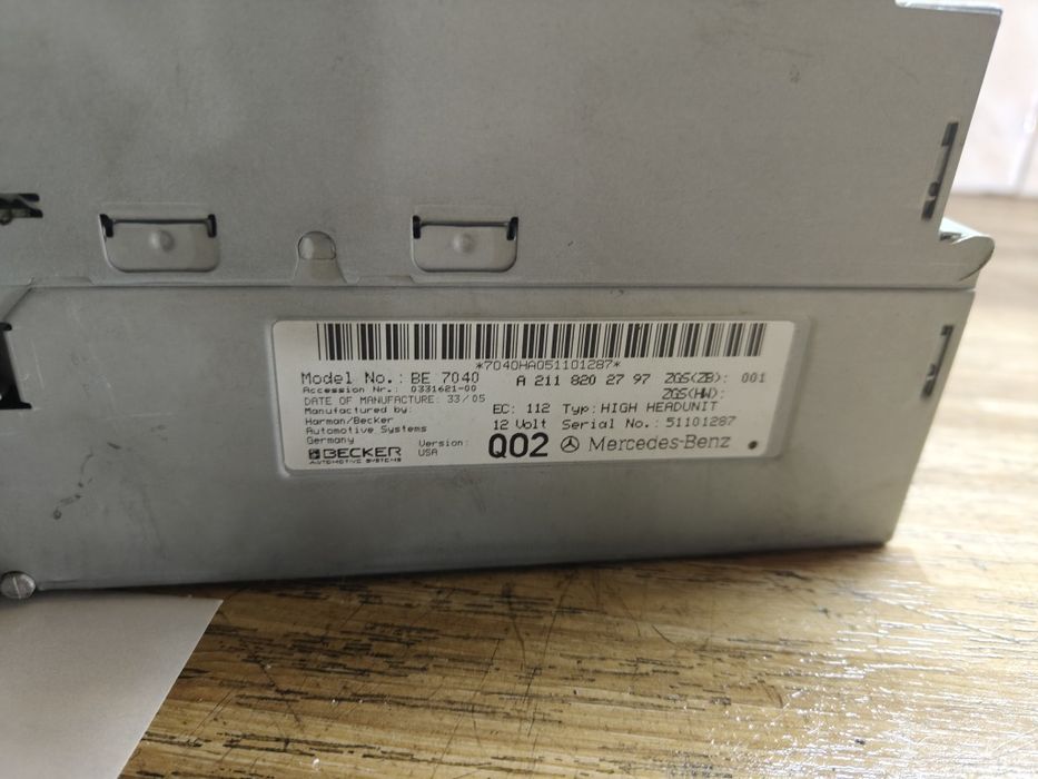 Panel radia nawigacji Mercedes CLS W219 C219 NAV display