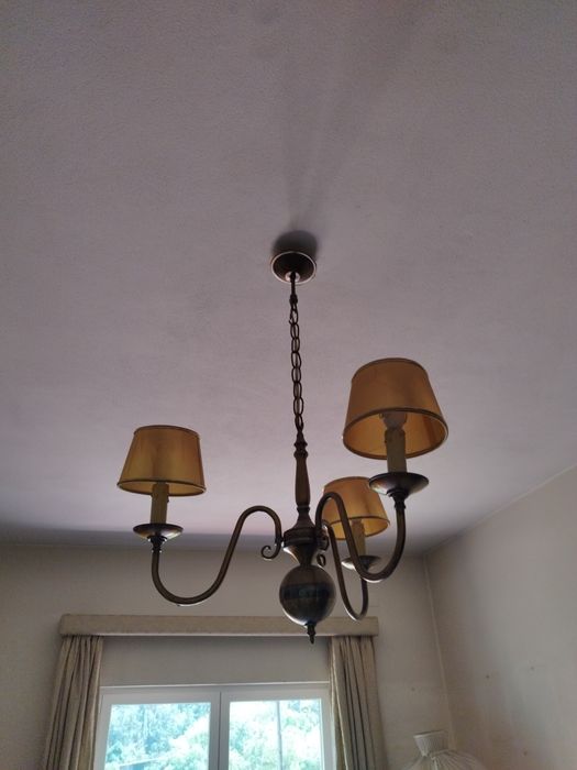 Candeeiro tecto bronze