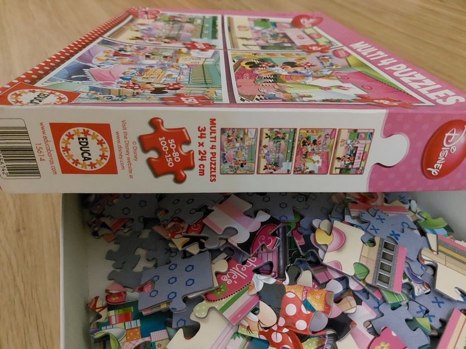 4 Puzzles para 5-6anos Minnie