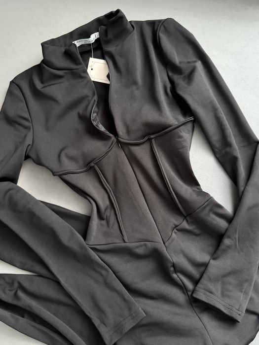 Жіночий корсетний комбінезон на флісі