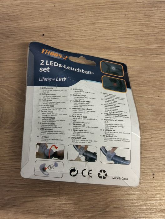 Lampki rowerowe dwupak nowe