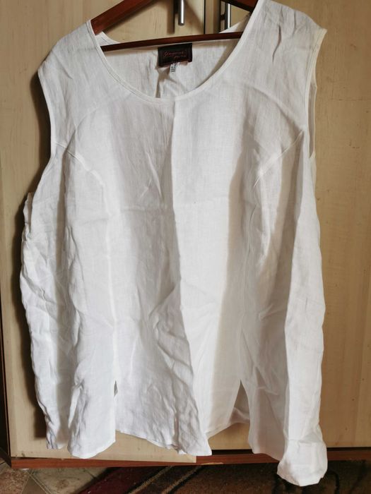 Льнана жіноча майка