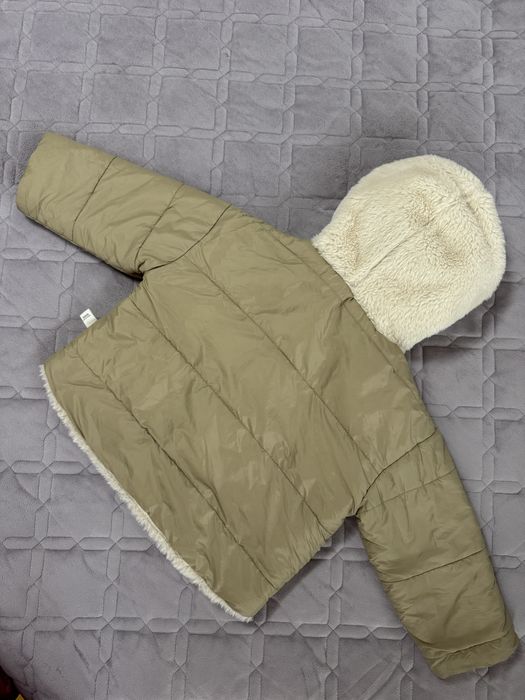 Зимова куртка 92р для дівчинки хлопчика бежева 18-24 міс
