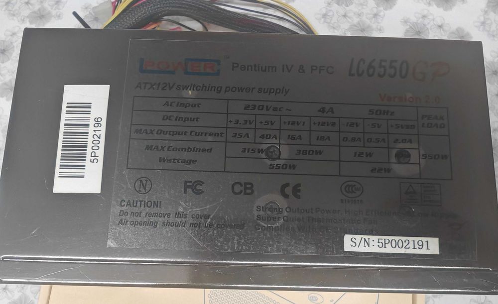 Fonte de alimentação 500W - Gaming