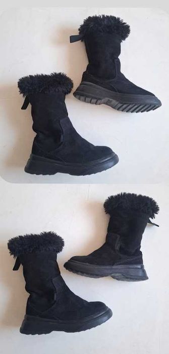 Botas Zara forradas a pelo n.º 27 - ótimo estado