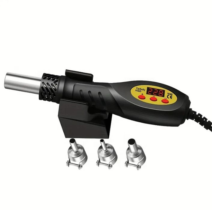 Термофен з паяльником. Паяльна станція. Паяльная станция.