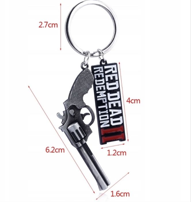 Brelok Breloczek Zawieszka  Rewolwer Red Dead Redemption A49