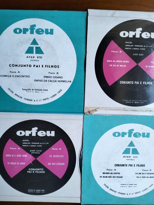 Discos single Conjunto Pai e Filhos