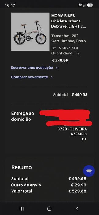 Bicicleta dobrável