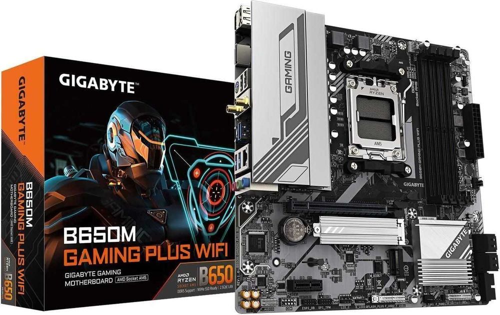 Gigabyte B650m Gaming Plus WiFi (AM5), нові, запаковані