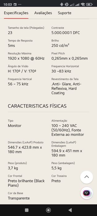 Vendo monitor TV