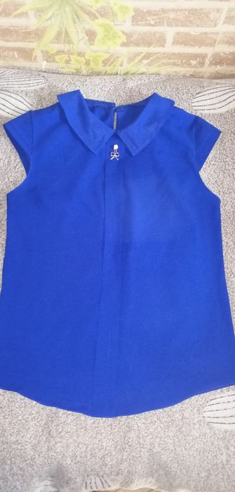 Блузка лёгкая синяя