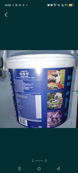 Adubo azul balde 4 kg