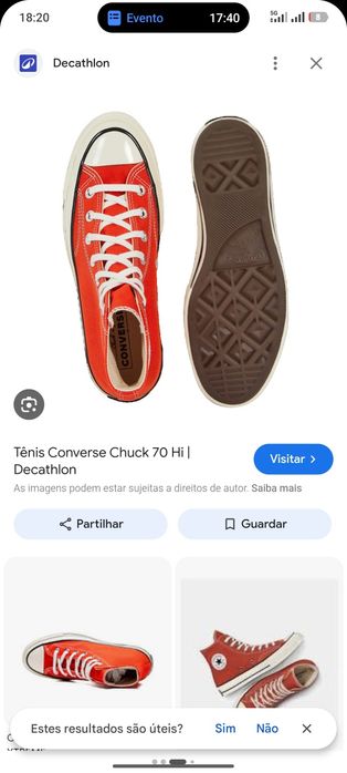 Vendo All Star Chuck Taylor vermelhos ORIGINAIS e NOVAS