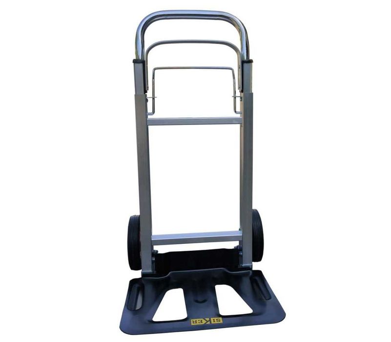 Візок складаний ручний алюмінієвий платформний складський, тачка