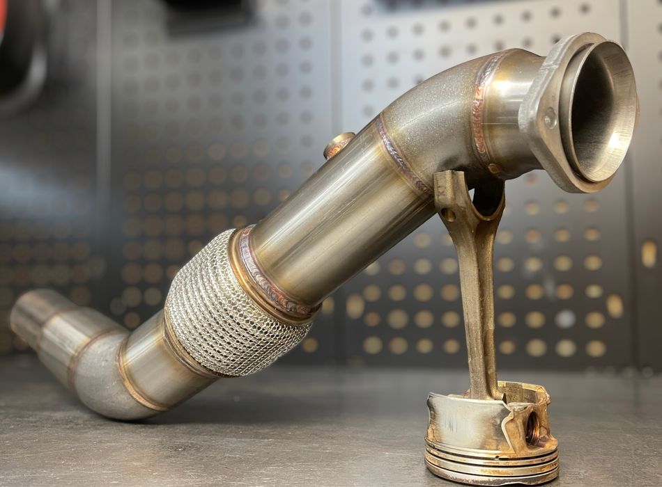 Downpipe BMW e60 e61 3” M57n 177km 218km przelift 525d 530d euro 3 4