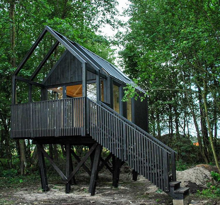 Domek na drzewie DND04 C letniskowy drewniany działkowy dla dzieci