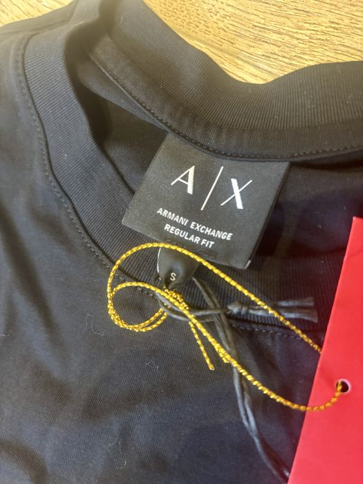 Nowa czarna koszulka Armani Exchange Unisex S
