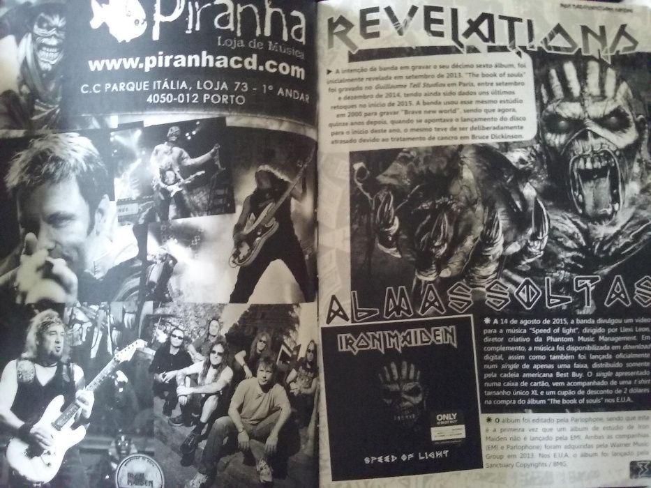 Iron Maiden 40 páginas Sanctuary Fanzine Nº 42 Revista