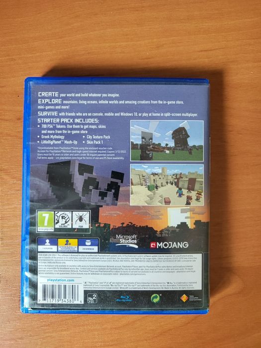 Диск ps4 Minecraft