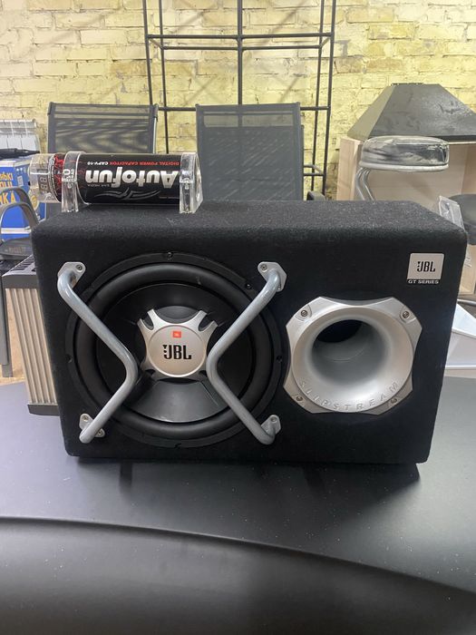 Сабвуфер JBL -1204BR+підсилювач+конденсатор