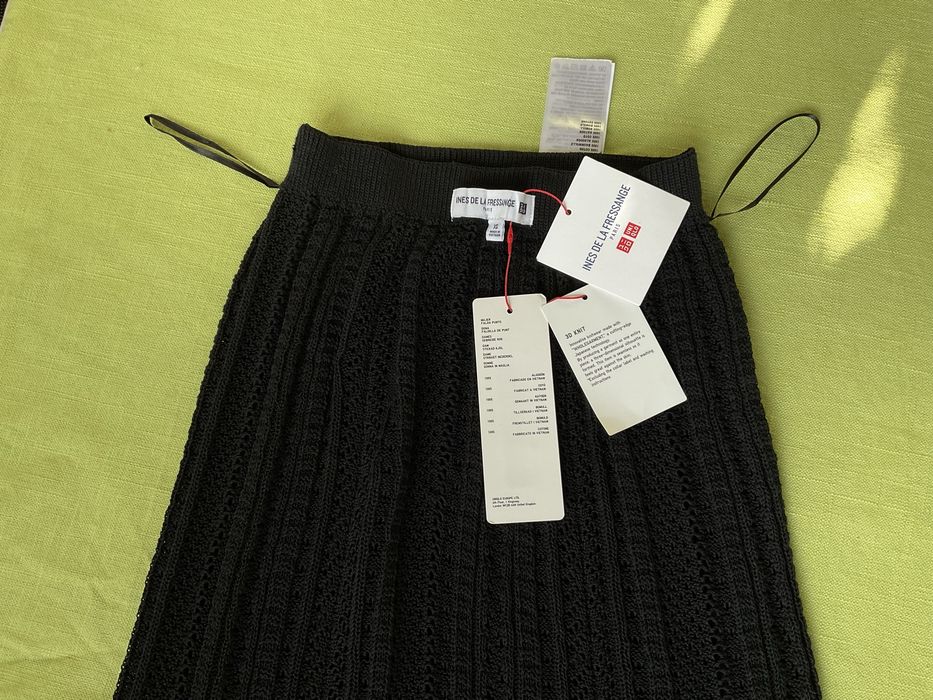 Чорна ажурна спідниця uniqlo розмір xs