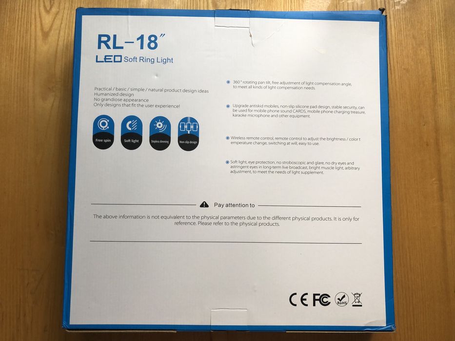 Нова Кільцева лампа RL-18(45 см) LED