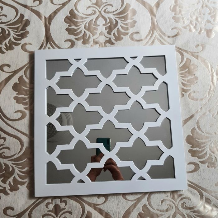 Lustro wzór koniczyna marokańska 39cm × 39cm