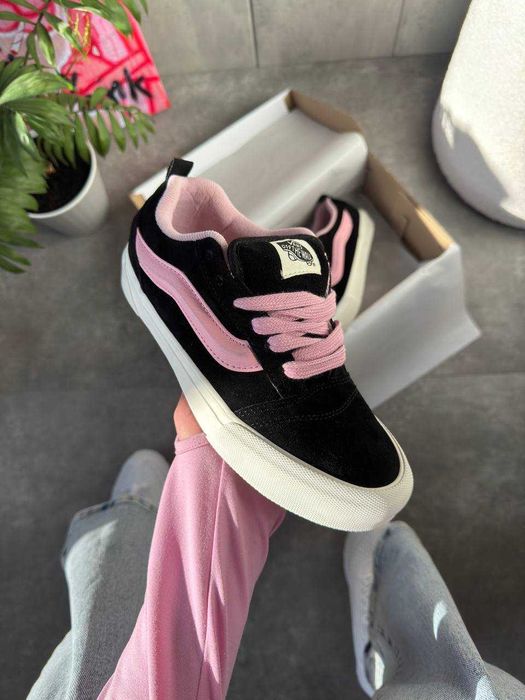 !SALE! Vans KNU Skool Black/Pink 36 37 38 39 40 41 ванс розові