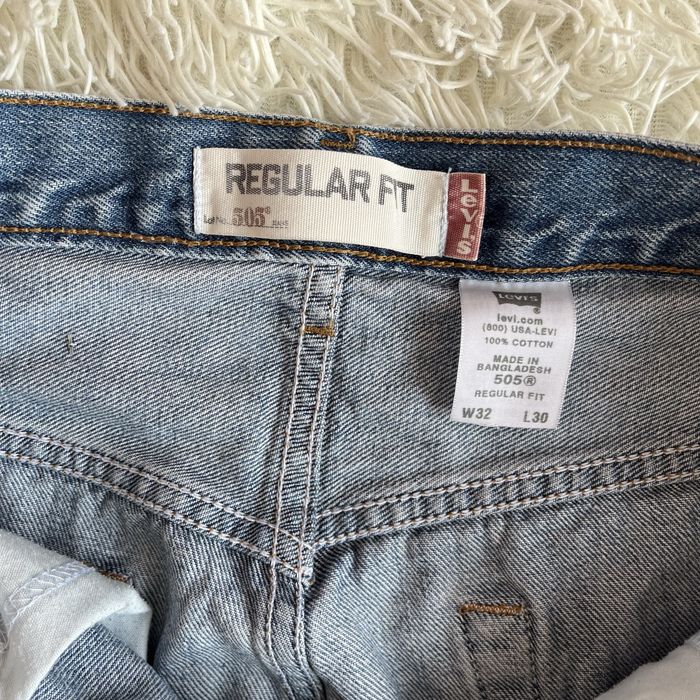 Прямі широкі блакитні джинси Levi’s 505 оригінал levis 501