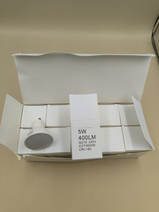 Żarówki GU10 LED 5w 400 Lm - 10 sztuk