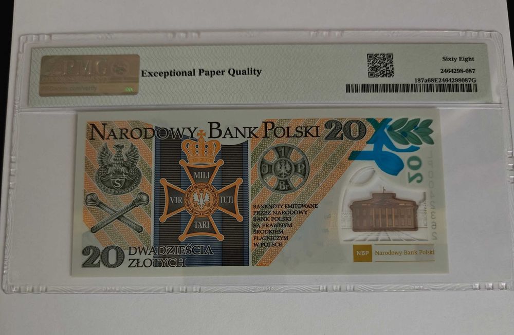 20 złotych 2014 Legiony PMG68EPQ!