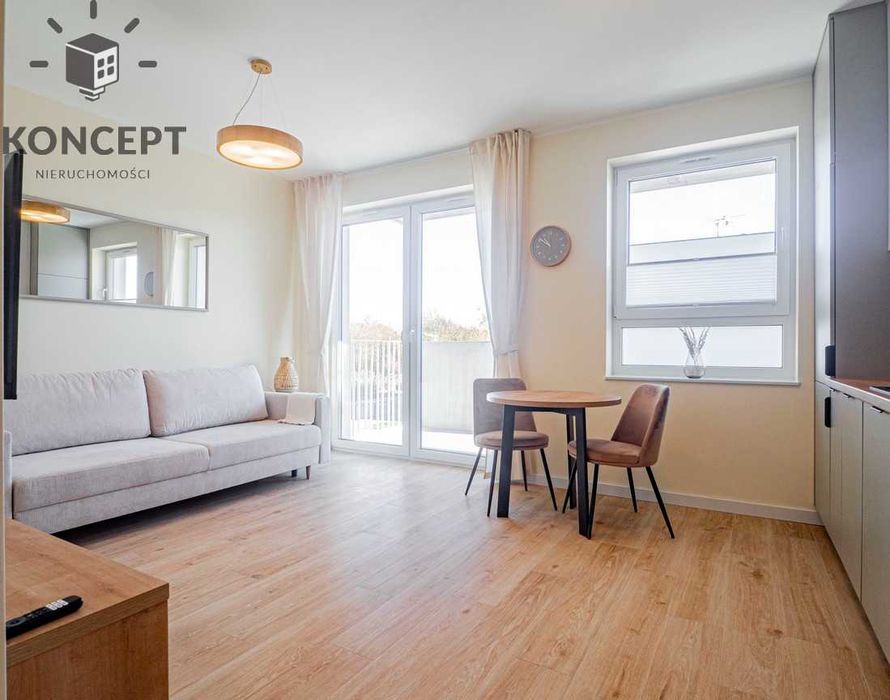 Nowoczesne studio przy Lotnisku | Balkon | Parking