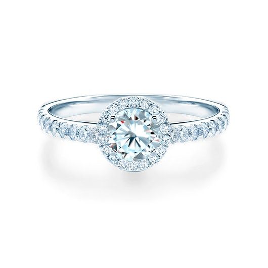 Pierścionek zaręczynowy This is Love Biały szafir i diamenty. Rozm. 10