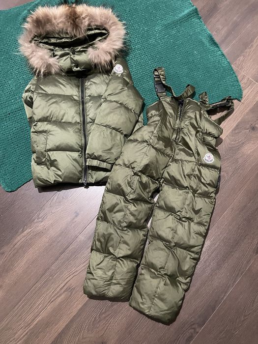 зимовий комбінезон moncler хакі колір розмір 6 р 110 116 см монклер