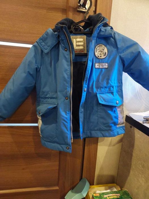 Куртка зимняя на мальчика Lenne 92 синяя