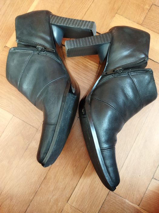 szpilki botki czarne moda 38.5