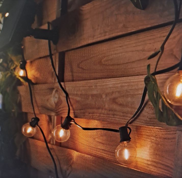 Girlanda ogrodowa LED 8metr 25 żarówek INSPIRE ELAO solarne 300lm NOWE