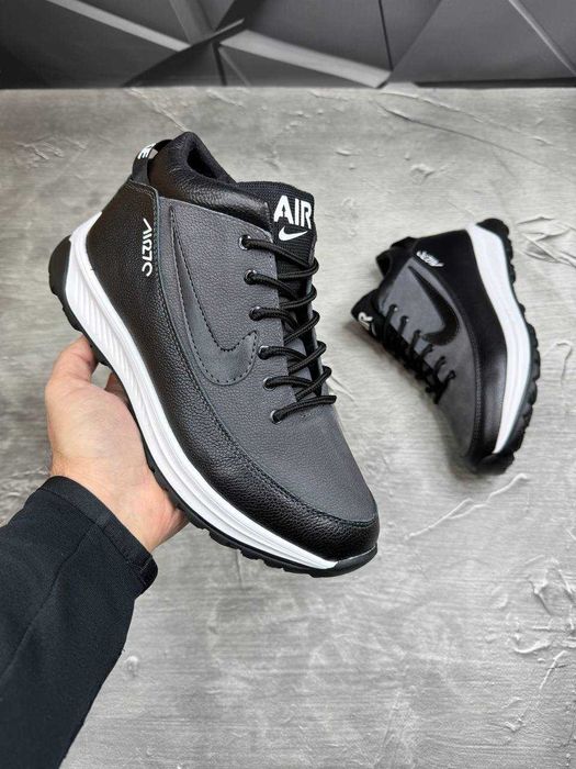 Зимові чоловічі кросівки Nike force ШКІРА топ якість ,теплі!!