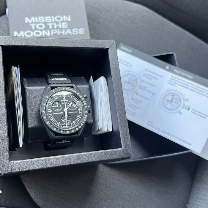 MOONPHASE MOONSWATCH Omega Swatch Snoopy Black в Киеве Original