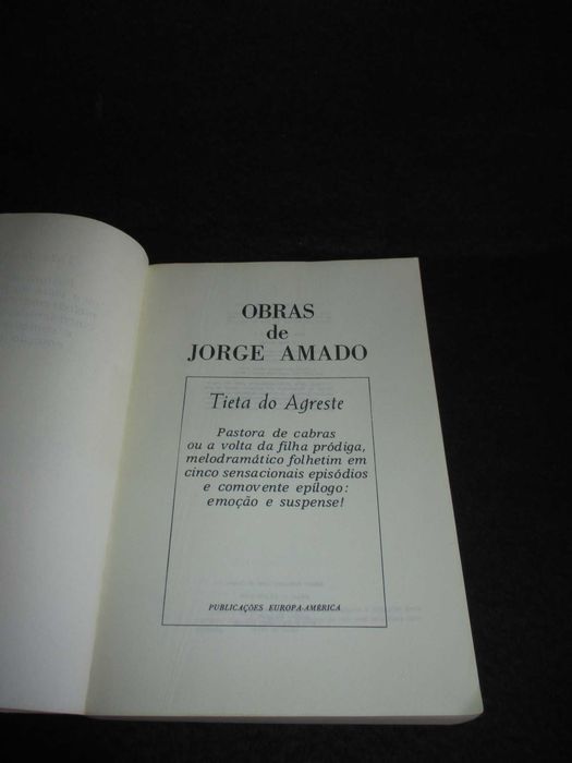 Livro Tieta do Agreste Jorge Amado