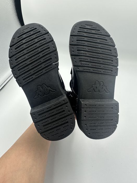 Botki czarne dziewczęce Kappa 29 skóra ekologiczna
