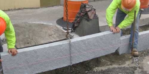 OBRZEŻE GRANITOWE 6 cm, 8 cm, 10 cm, 12 cm SCHODY GRANITOWE 3-20 cm Oporniki Obrzeża Stopnie Granit Krawężniki Krawężnik Drogowy Kostka Granitowa