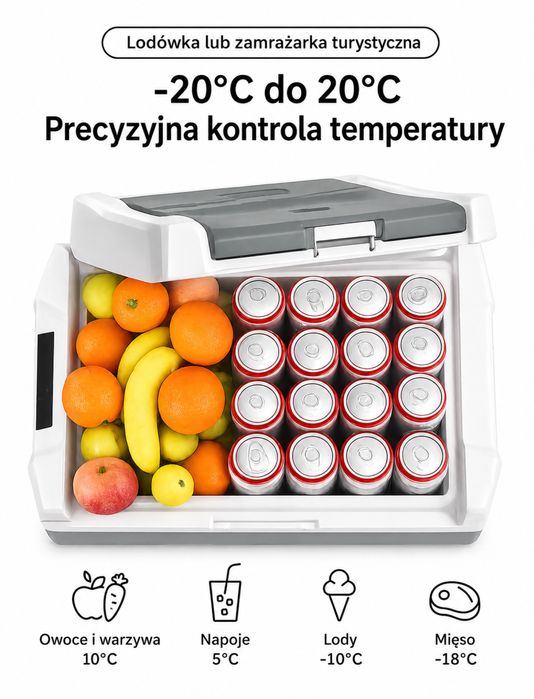 Lodówka kompresorowa Alpicool NL30 -20*C 25L,Bluetooth,turystyczna,samochodowa.