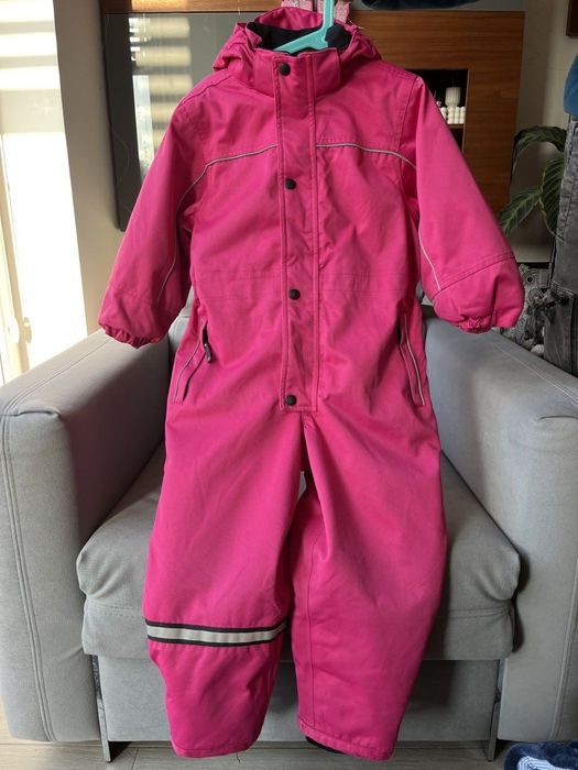 Różowy Kombinezon Zimowo-Wiosenny 110 (na 116-120) 5-6 lat wodoodporny